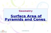 Geometry Surface Area of Pyramids and Cones