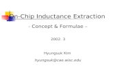 On-Chip Inductance Extraction - Concept & Formulae – 2002. 3 Hyungsuk Kim  hyungsuk@cae.wisc