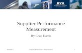 Supplier Performance Measurement