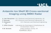 Antarctic Ice Shelf 3D Cross-sectional Imaging using MIMO Radar