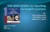 THE SIOP MODEL for Teaching Mathematics to English Learners