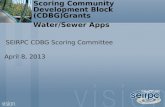 Scoring Community Development Block (CDBG)Grants  Water/Sewer Apps