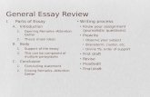 General Essay Review