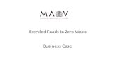 Recycled  Roads to Zero Waste