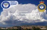 Meteorology Humidity, Temperature & Stability