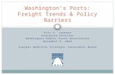 Washington’s Ports: Freight Trends & Policy Barriers