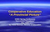 Cooperative Education “ A Provincial Picture”