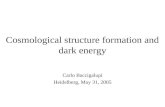 Cosmological structure formation and dark energy