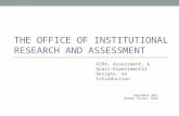The Office of Institutional Research and Assessment