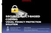 Secure Object-based Coding v isual Privacy protection solution
