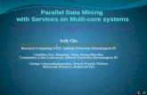 Parallel  Data Mining  with Services on Multi-core systems