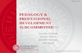 Pedagogy & Professional Development Subcommittee