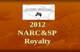 2012 NARC&SP Royalty