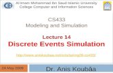 CS433 Modeling and Simulation Lecture 14 Discrete Events Simulation