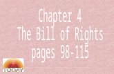 Chapter 4 The Bill of Rights pages 98-115