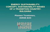 ENERGY SUSTAINABILITY:  CONCEPT, SUSTAINABILITY ISSUES  OF A TRANSITION COUNTRY-BULGARIA