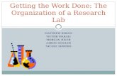 Getting the Work Done: The Organization of a Research Lab