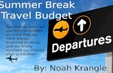 Summer Break Travel Budget