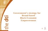 Government’s strategy for  Broad-based Black Economic Empowerment