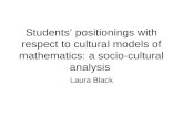 Students’ positionings with respect to cultural models of mathematics: a socio-cultural analysis
