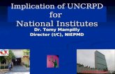 Implication of UNCRPD  for  National Institutes