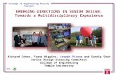 EMERGING DIRECTIONS IN SENIOR DESIGN: Towards a Multidisciplinary Experience