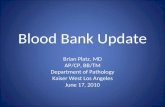 Blood Bank Update
