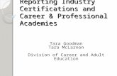 Reporting Industry Certifications and Career & Professional Academies