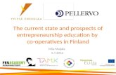 The  current state  and  prospects  of  entrepreneurship education by co-operatives  in Finland