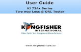 User Guide  KI 734x Series  Two way Loss & ORL Tester