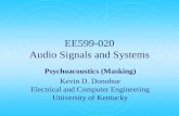 EE599-020 Audio Signals and Systems
