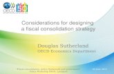 Considerations for designing  a fiscal consolidation strategy