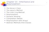 Chapter 13 - Inheritance and Polymorphism