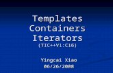Templates Containers Iterators (TIC++V1:C16)