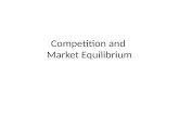 Competition and  Market Equilibrium