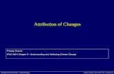 Attribution of Changes
