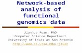 Network-based analysis of functional genomics data