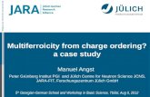 Multiferroicity from charge ordering ? a  case study