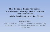 The Social Satisfaction:  a Fairness Theory about Income Distribution   with Applications in China