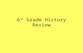6 th  Grade History Review