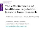 The effectiveness of healthcare regulation: lessons from research
