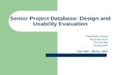 Senior Project Database: Design and Usability Evaluation