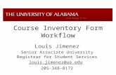 Course Inventory Form Workflow