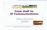 From VoIP to  IP Communications