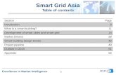 Smart Grid Asia Table  of  contents