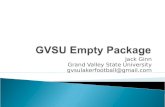 GVSU Empty Package