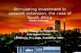 Stimulating investment in network extension: the case of South Africa