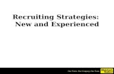 Recruiting Strategies:  New and Experienced