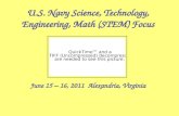 U.S. Navy Science, Technology, Engineering, Math (STEM) Focus