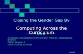 Closing the Gender Gap By Computing Across the Curriculum